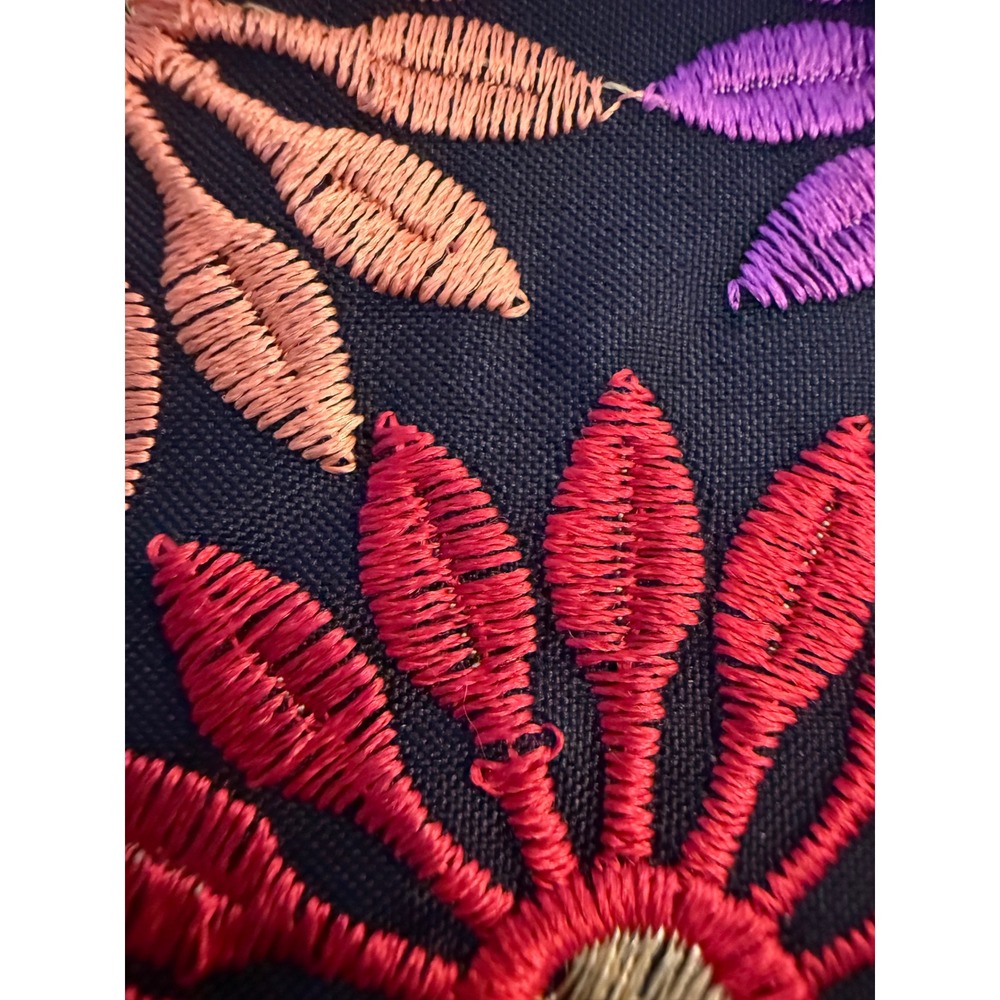 Floral Embroidered Clutch Crossbody Bag Multi Colorflower fairyboho whimsi retro - Picture 8 of 10